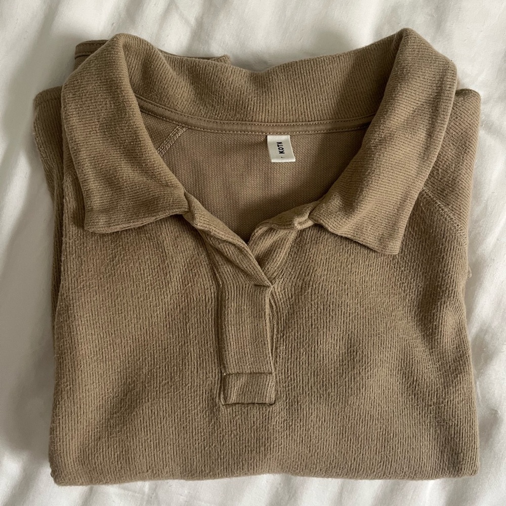 KOTN Women's Polo in Porcini Size L